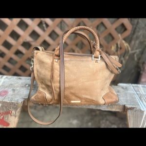 Rebecca Minkoff Tan Leather Bag with Fringe Detail